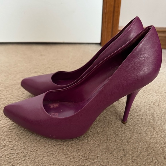 Aldo 100% leather heels, purple. size 38 - Picture 5 of 7